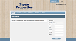 Desktop Screenshot of bryanproperties.com