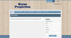 Desktop Screenshot of bryanproperties.net